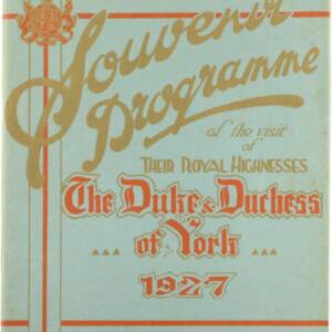 Souvenier program 1927 - His Majesty's Theatre, QLD - Duke & Duchess of York (BM performance in HMS Pinafore)
