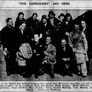 The Gondoliers are Here - The Labor Daily Sydney, Aug 1931